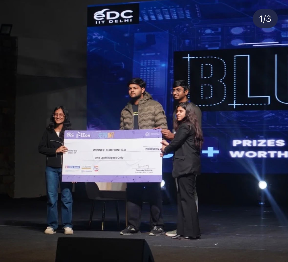 RoVis — BECon'26 winning cheque handover